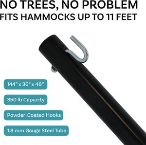 12 <span class=keywords><strong>ft</strong></span> thép võng đứng cho bên ngoài-350 pound công suất trong nhà/ngoài trời võng đứng chỉ cho sân cắm trại - Product Image 2