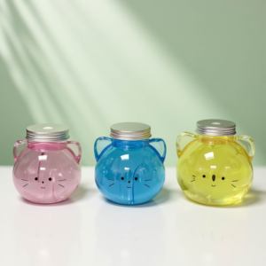 500ml độc đáo mèo hình dạng cấp thực phẩm nước giải khát uống chai rỗng dùng một lần cho rõ ràng <span class=keywords><strong>Pet</strong></span> nhựa với vít <span class=keywords><strong>cap</strong></span> - Product Image 5