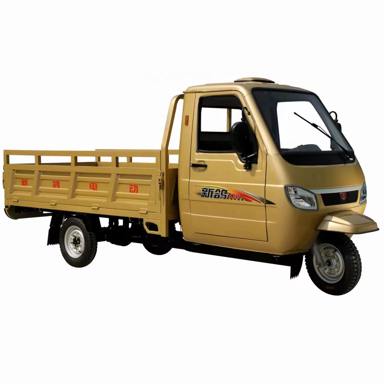 Trung Quốc Chất Lượng Cao Tải Nặng Đóng Lái Xe Cabin Chỉ Đạo Bánh Xe Hàng Hóa Trike Ba Bánh Kèm Theo Cabin Ba Bánh