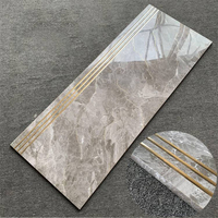 Carreaux d'escalier en gros, 470*1200mm, design moderne, carreaux d'escalier décoratifs en marbre pleine masse