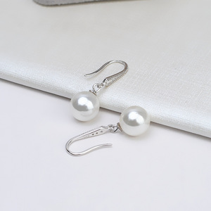 Pendientes de Perlas de Plata de Ley S925 de Estilo Japonés y Coreano, Diseño de Lazo Inspirado en Song Hye Kyo, Bandeja Vacía para Joyería DIY, Accesorios para Mujer - Product Image 2