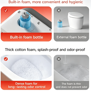 Nuevo Inodoro Inteligente con Mil Burbujas de Espuma Antibacteriana, Asiento Frío/Caliente, SPA, WC Inteligente Moderno para Baño - Product Image 6