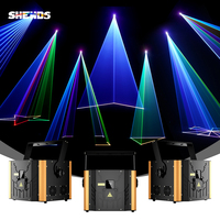 Shehds Vollfarbiger 12W RGB Animations-Laser DMX512 ILDA Bühnen-Laserprojektor für DJ Club Konzert Hochzeit Show