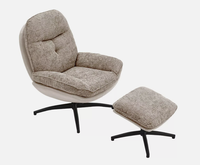 Chaise de bureau ergonomique pivotante à 360 degrés avec pédale | Chaise d'ordinateur pivotante réglable | Chaise de bureau pour la maison et le bureau