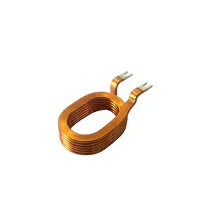 Bobina de enrolamento de fio de cobre plana personalizada de alta corrente do núcleo de ar da bobina do indutor