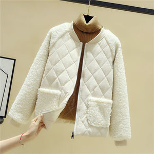 Giacca corta imbottita in cotone Patchwork da <span class=keywords><strong>donna</strong></span> autunno e <span class=keywords><strong>inverno</strong></span> cappotto imbottito piccolo <span class=keywords><strong>abbigliamento</strong></span> <span class=keywords><strong>donna</strong></span> all'ingrosso - Product Image 4