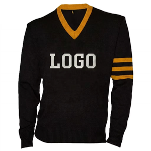 University Style Custom <b>Men</b> & Women Winter Acrylic Anti-Wrinkle Breathable Front Pullover Sweater with High Quality - Product Image 1