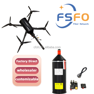 Leve fibra óptica invisível vasilha 5KM 10KM 20KM FPV zangão comunicação da longa distância - Product Image 2