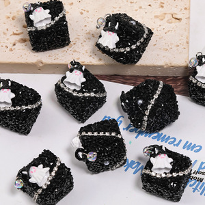 Fabricant vente en gros Halloween fantôme carré diamant boule strass gravier acrylique perles en vrac accessoires - Product Image 6