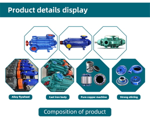 Pompe centrifuge multi-étages horizontale de type D haute pression pour surpression d'eau industrielle pour immeubles de grande hauteur - Product Image 5