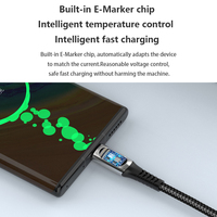 Cable de Carga Rápida PD de 140W con Pantalla LED Tipo C para Teléfono Móvil, 1m/2m, 5A, para Computadora e Impresora