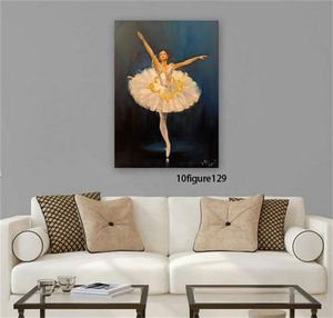 Pintura al Óleo Hecha a Mano de una Bailarina Sexy, Pintura al Óleo de una Mujer Desnuda Sexy - Product Image 2