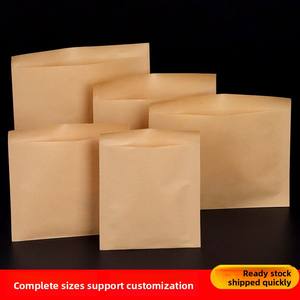 Papier d'emballage marron vierge <span class=keywords><strong>sac</strong></span> d'emballage alimentaire crêpe viande Sandwich gâteau à la main Barbecue Snack <span class=keywords><strong>sac</strong></span> d'emballage en papier résistant à l'huile - Product Image 3