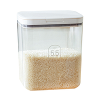 Récipient de stockage de riz avec couvercle Pop-to-Flip Récipients de stockage de sucre de farine de 5,5 L grands conteneurs de stockage de nourriture réutilisables