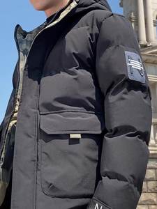 Fabbrica diretta rivestita vestiti caldi invernali per gli uomini nuovo Design stile Casual con colletto rialzato chiusura a cerniera accessori taglie forti - Product Image 5