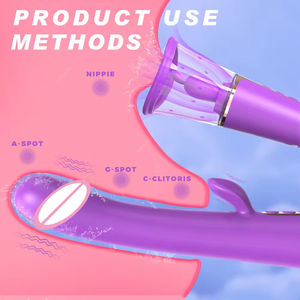 Vibrador 3 en 1 para Punto G, Estimulador de Clítoris con Lengua Vibrante y Succión, Masturbador para Mujeres - Product Image 2