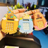 Porte-clés publicitaire en PVC, mini-lampe calculatrice, jouet labyrinthe pour enfants, motif koala mignon, style dessin animé, vente en gros