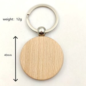 سلسلة مفاتيح خشبية مخصصة بشعار محفور بالليزر، سلسلة مفاتيح فارغة، هدية تذكارية ترويجية، حلقة مفاتيح من الخشب الطبيعي للبيع بالجملة بسعر رخيص - Product Image 5