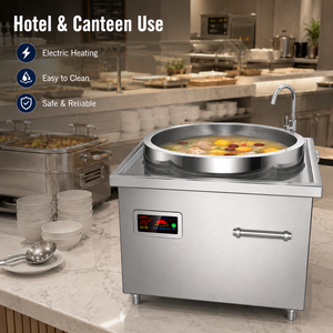 Commercial <b>Electric</b> Soup Pot 850x850x800mm 12KW 380V Stainless Steel Stock Pot Cooker Energy Saving Digital Touchscreen for - Product Image 5