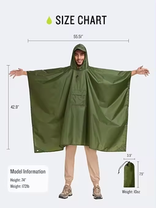 <span class=keywords><strong>Poncho</strong></span> de pluie imperméable à bas prix personnalisé d'usine imperméable de motard en <span class=keywords><strong>polyester</strong></span> recyclé pour adulte