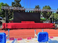 Torres de elevación de servicio pesado portátiles Line Array Lighting Truss Crank Stand Tower
