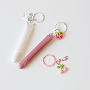 Tube de brillant à lèvres vide rose 10 ml avec porte-clés, tube cosmétique souple en plastique pour baume à lèvres, emballage de brillant à lèvres souple, marque privée - Product Image 3