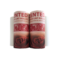 Rouleaux et brosses pour épiler les animaux domestiques 40 feuilles au parfum rose