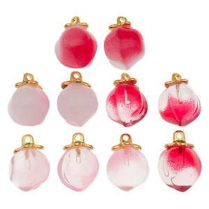 Cuentas Colgantes de Cristal Color Durazno para Accesorios de Joyería DIY, Fornituras para Manualidades con Resina Epoxi, Verano 2025, Origen Yiwu - Product Image 5