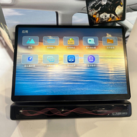 Layar Sentuh TV Sandaran Kepala Mobil Android 13 Ukuran 13,3 Inci untuk Toyota Land Cruiser Prado LC300 LC200 Monitor Video Multimedia