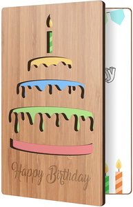 Tùy Chỉnh Pop Gỗ <span class=keywords><strong>Valentine</strong></span> Lời Mời Sinh Nhật Thẻ Cho Trẻ Em Laser Cắt Thiệp Chúc Mừng Thẻ Quà Tặng Tay Sơn Kỹ Thuật - Product Image 3