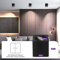 Spot LED carré en aluminium à montage en surface, base GU10, orientable à 30 degrés, pour salon, chambre, couloir