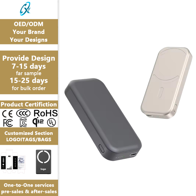 Wholesale Hot Trends 5000mAh 10000mAh Magnetic 15W Fast Charging Wireless Power Bank for I Phone Portable Charger Power Banks