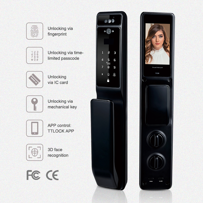ANG Fully Automatic Wifi Tuya App Face Recognition Smart Door Lock With Camera · image 4