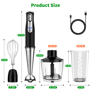 เครื่องปั่นมือถือไร้สาย 3 in 1 แบบแท่ง พร้อมใบมีดสแตนเลส 304 ปลอดสาร BPA - Product Image 6