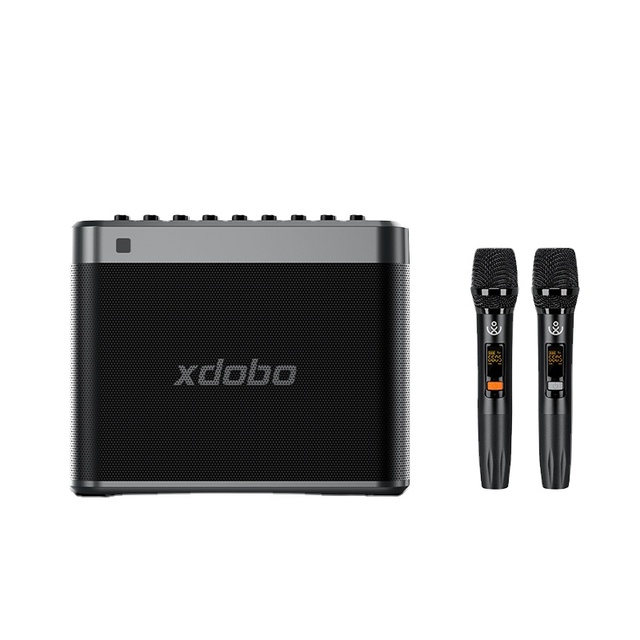 200W Wireless Mini Karaoke Speaker with Microphones Portable Home BT Party Speaker Mic Gift Home Theater Sound System