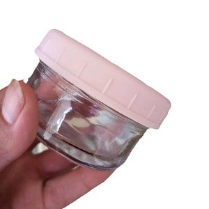 Tarro de cristal de Nido de Pájaro transparente de boca ancha de 100ml, contenedor de almacenamiento de caviar vacío, tapa de rosca de plástico para uso en cocina - Product Image 2