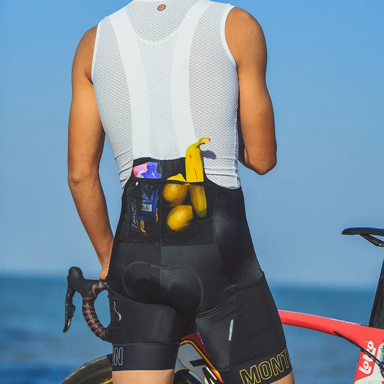 Monton shorts de ciclismo personalizados, bermuda personalizada com muitos bolsos para bicicleta, ciclismo de estrada, equipe masculina
