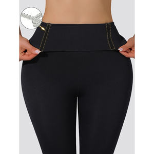 Leggings Deportivos de Yoga para <span class=keywords><strong>Mujer</strong></span>, Transpirables, de Cintura Alta, Sin Costuras, Elásticos, con Control de Abdomen y Efecto Levanta Glúteos, <span class=keywords><strong>Pantalones</strong></span> <span class=keywords><strong>Cortos</strong></span> de Yoga para <span class=keywords><strong>Mujer</strong></span>, Venta al Por Mayor - Product Image 5
