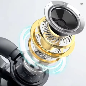 Cuffie senza fili Auricolari stereo impermeabili Consumo energetico ridotto Compatibile con Bluetooth 5.3 Cuffie con clip per l'orecchio con riduzione del rumore - Product Image 3