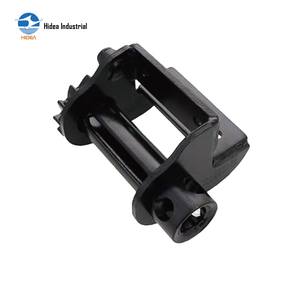 Treuil de fixation latérale sur plaque supérieure de 2 pouces, en acier noirci, avec enrouleur de sangle, pour attache de remorque et sangle de fixation pour transport sur camion plateau - Product Image 5