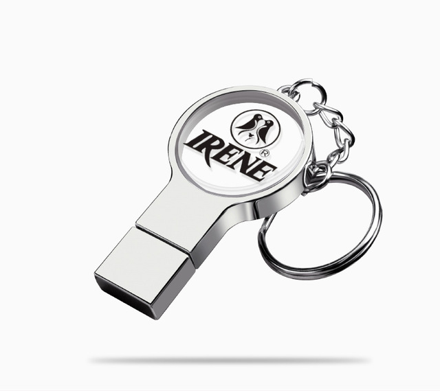 Custom Pattern Engraved Metal Crystal USB Drive 64GB 128GB High-speed USB 3.0 Flash Drive for Car Audio & Computer Storage
