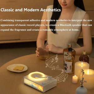 Wireless Bluetooth Speaker Aroma <b>Diffuser</b> Ambient Light Mini Speaker Retro Vinyl Record Player Home High-Quality <b>Sound</b> Gift - Product Image 5