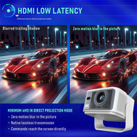 Projecteur intelligent Topleo Android 14 8K 4K 1080P 2 Go de RAM 3D Mini projecteur portable Android Projecteur domestique 1080p