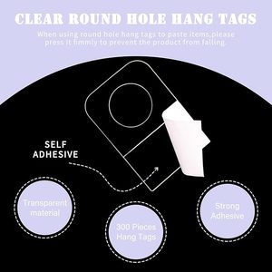 Wholesale High Quality Fashion Style Hook Adhesive <b>Plastic</b> Hang Tabs For Shops - Product Image 3