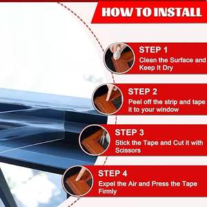 <span class=keywords><strong>Cinta</strong></span> <span class=keywords><strong>de</strong></span> Sellado Aislante para Ventanas <span class=keywords><strong>de</strong></span> Acrílico PET <span class=keywords><strong>Transparente</strong></span>, Resistente al Calor y <span class=keywords><strong>de</strong></span> Alta Resistencia, 5 cm x 10 m (0.197 mm x 9.84 m), Resistente a la Intemperie - Product Image 3