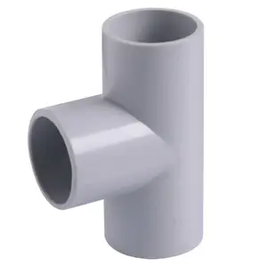 Chinese PVC-U Products electrical conduit pipe Insulating Fittings Conduit Tee
