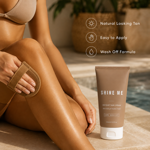 Crema autobronceadora instantánea | Bronceador de acción rápida para brillo natural, loción hidratante con aceite de jojoba y vitamina <span class=keywords><strong>E</strong></span>, bronceado sin rayas - Product Image 4
