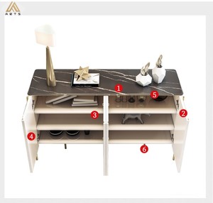 <span class=keywords><strong>Buffet</strong></span> personnalisé de luxe au design moderne <span class=keywords><strong>Buffet</strong></span> en acier inoxydable blanc pour meubles de maison <span class=keywords><strong>Buffet</strong></span> pour salle à manger - Product Image 4