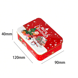 Boîtes <span class=keywords><strong>en</strong></span> fer blanc rectangulaires créatives pour Noël, épaisses, recyclables, <span class=keywords><strong>en</strong></span> métal, écologiques, de qualité alimentaire, personnalisables - Product Image 4