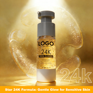 Limpiador Facial 3 en 1 OEM/ODM con Oro 24K: Desmaquillante, Cuidado Antiarrugas, Hidratación Duradera, Suavizante y Limpiador de Poros - Product Image 1